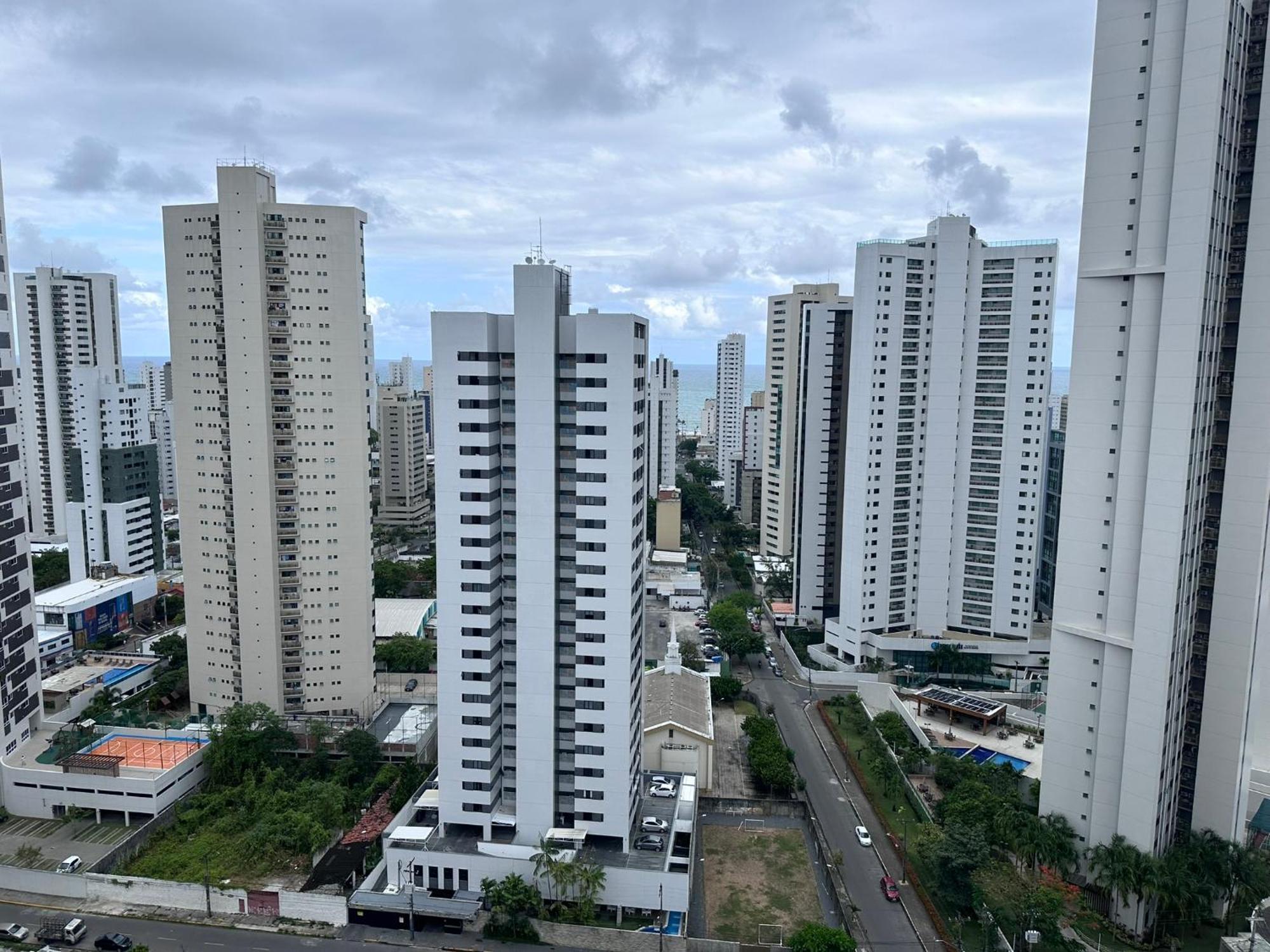 רסיפה Flat - Boa Viagem Para Ate 5 Pessoas, Andar Alto Vista Mar, Piscina, Wifi 500Mbps, מראה חיצוני תמונה